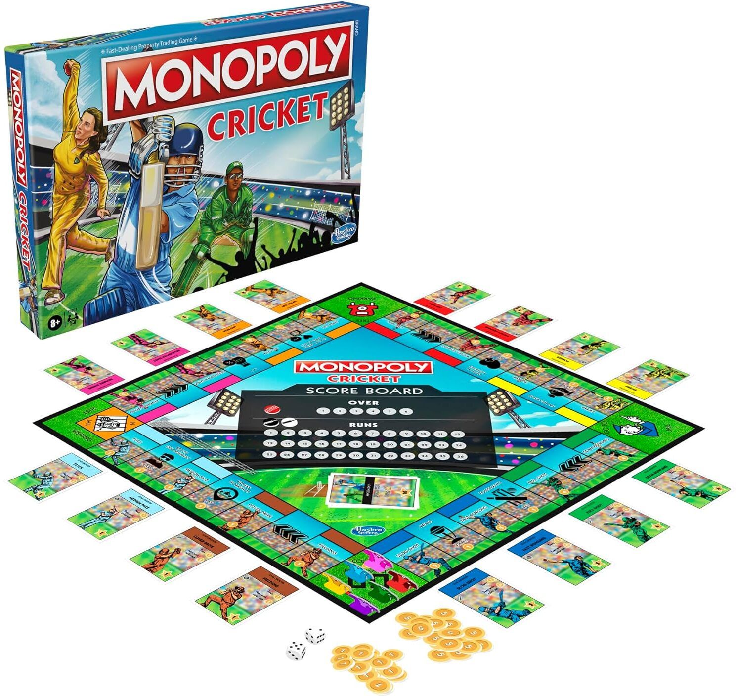 monopoly Cricket Themed Board Game | For Families and Kids | Ages 8+ | 2 to 6 Players Board Game Accessories-picture-10