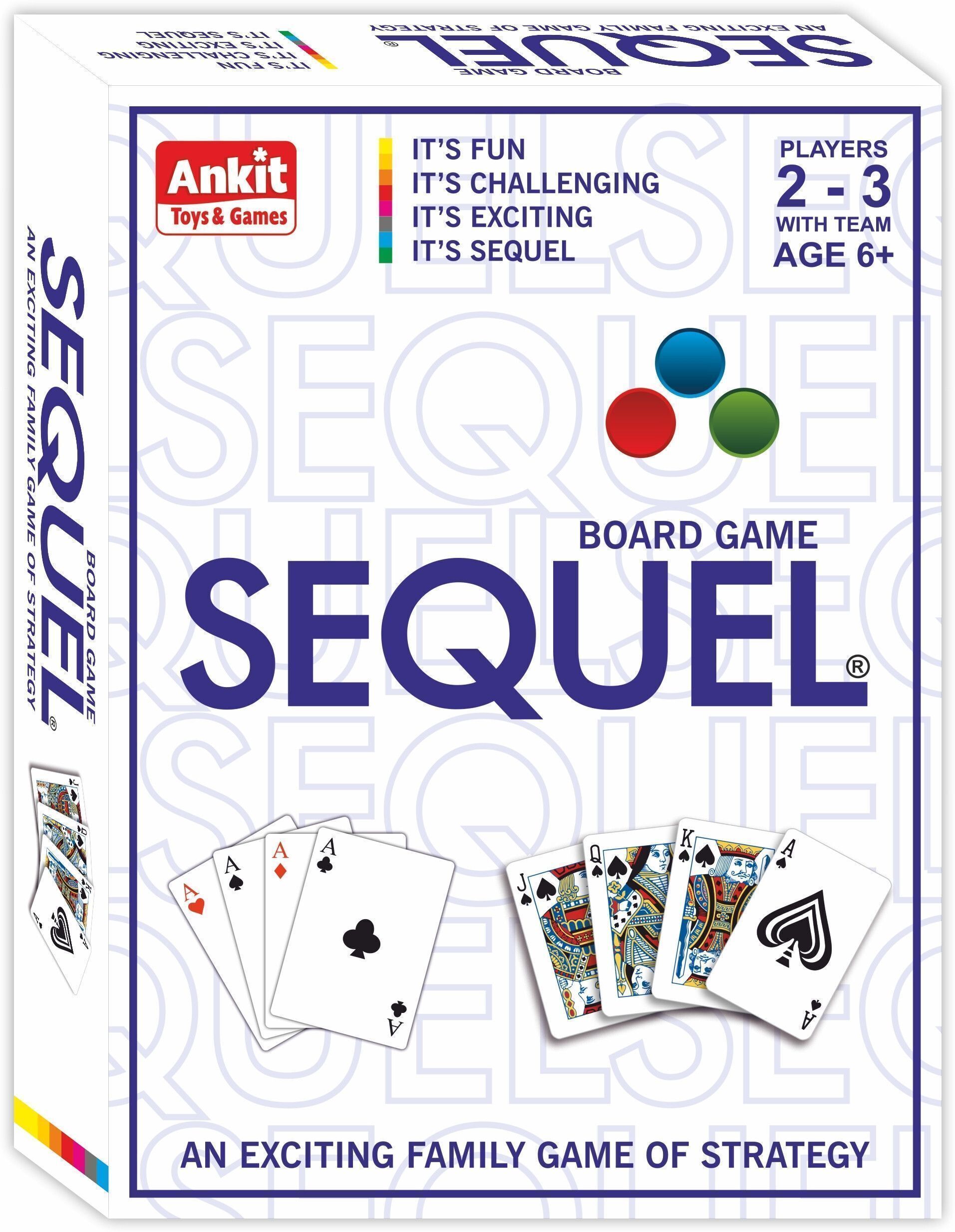 Sequel Board Game Junior Series Card with Folding Board | Strategy Game for Kids Board Game Accessories-image-1