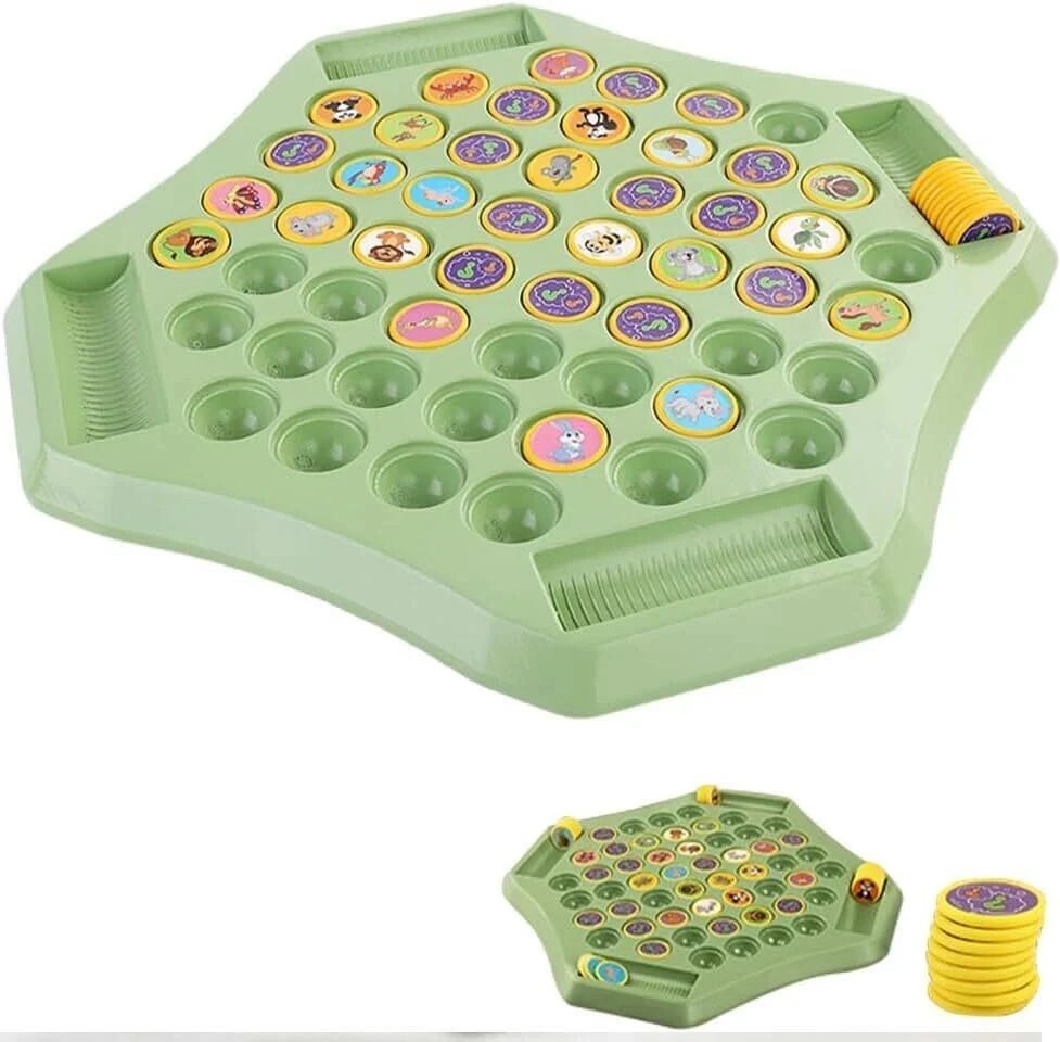 Animal Memory Flip Chess Game – Matching Board Game for Kids & Travel Fun Board Game Accessories