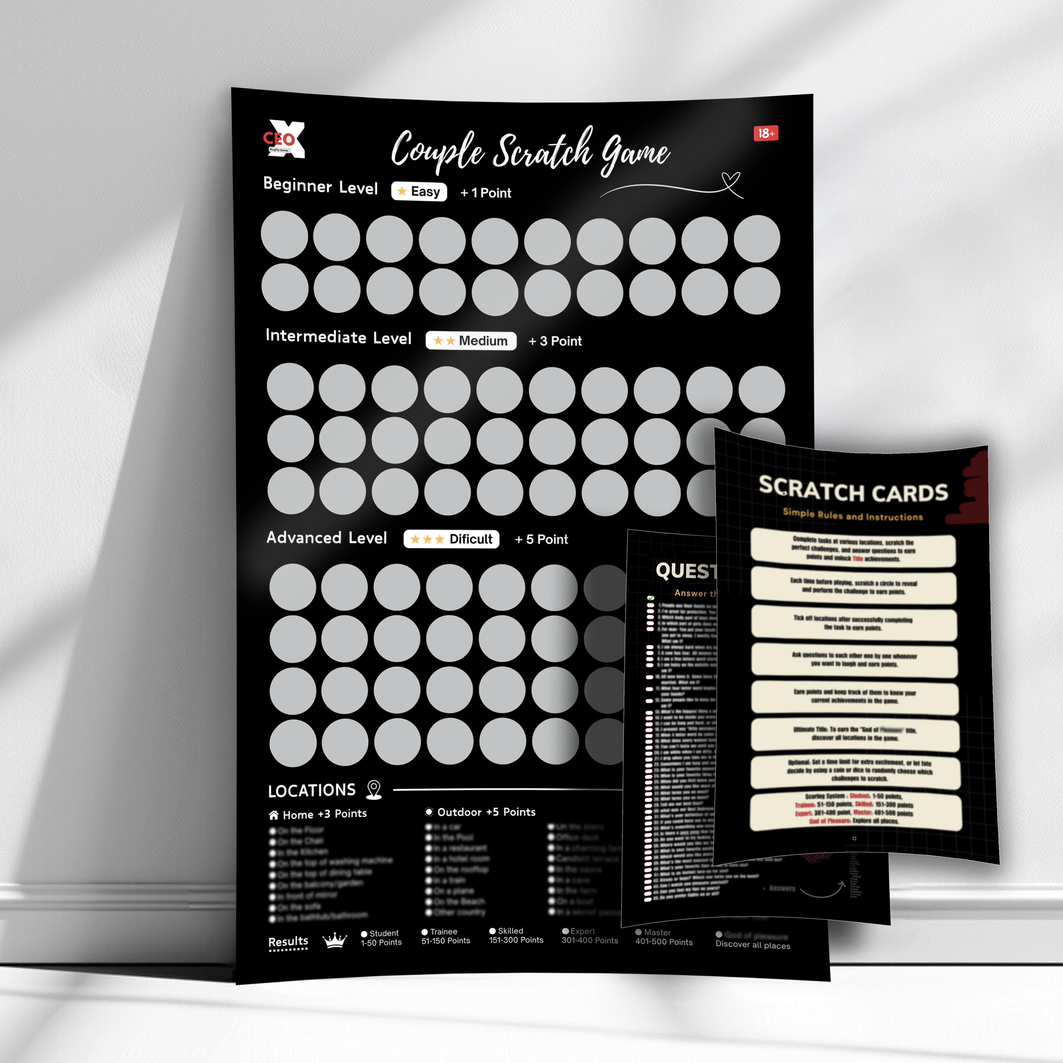 Couples Scratch Game | 169 - Challenges Party & Fun Board Game-image-3
