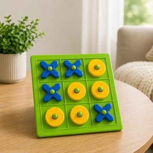 Tic Tac Toe Board Game for Kids & Adults ,Travel Friendly Zero Cross Puzzle Game Educational Board Games-image-35