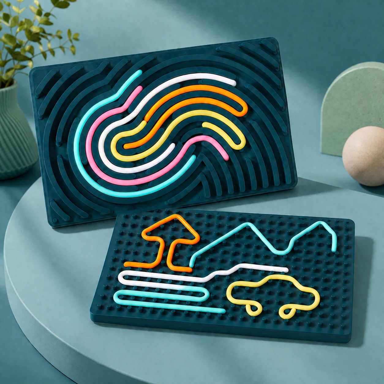 Educational Color Matching Sensory Activity Board Brain Training Toy Educational Board Games-image-46