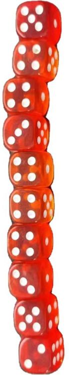 brightstar ISHARA Ludo Dice 16mm (Red Dice) - Pack of 10 Board Game Accessories Board Game Accessories-picture-7