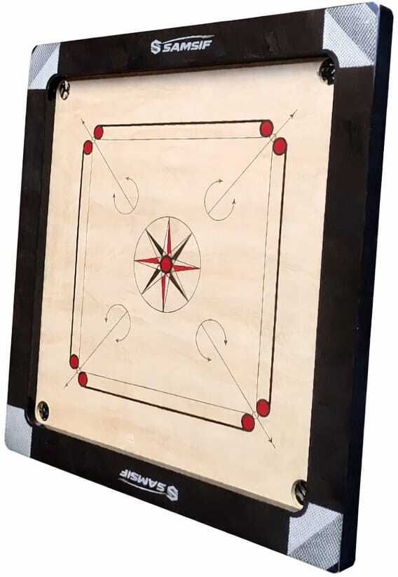 Tournament Style 36 x 36 Inch | 3 Inch Border | Family Indoor Game 4 cm Carrom Board-image-19