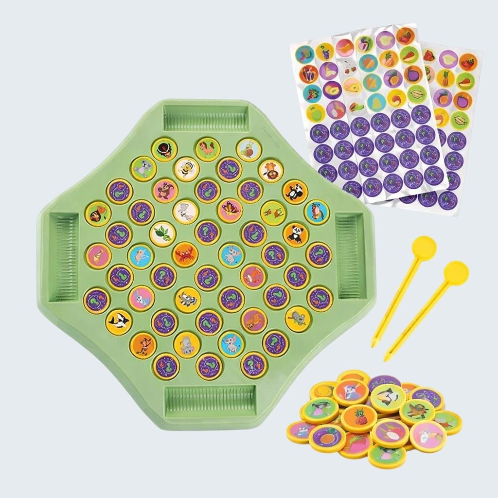 yavrixz enterprise Flipping Chess Memory Match Game Montessori Brain Development Toy Kids Fun-AA-44 3 cm Dart Board-picture-4