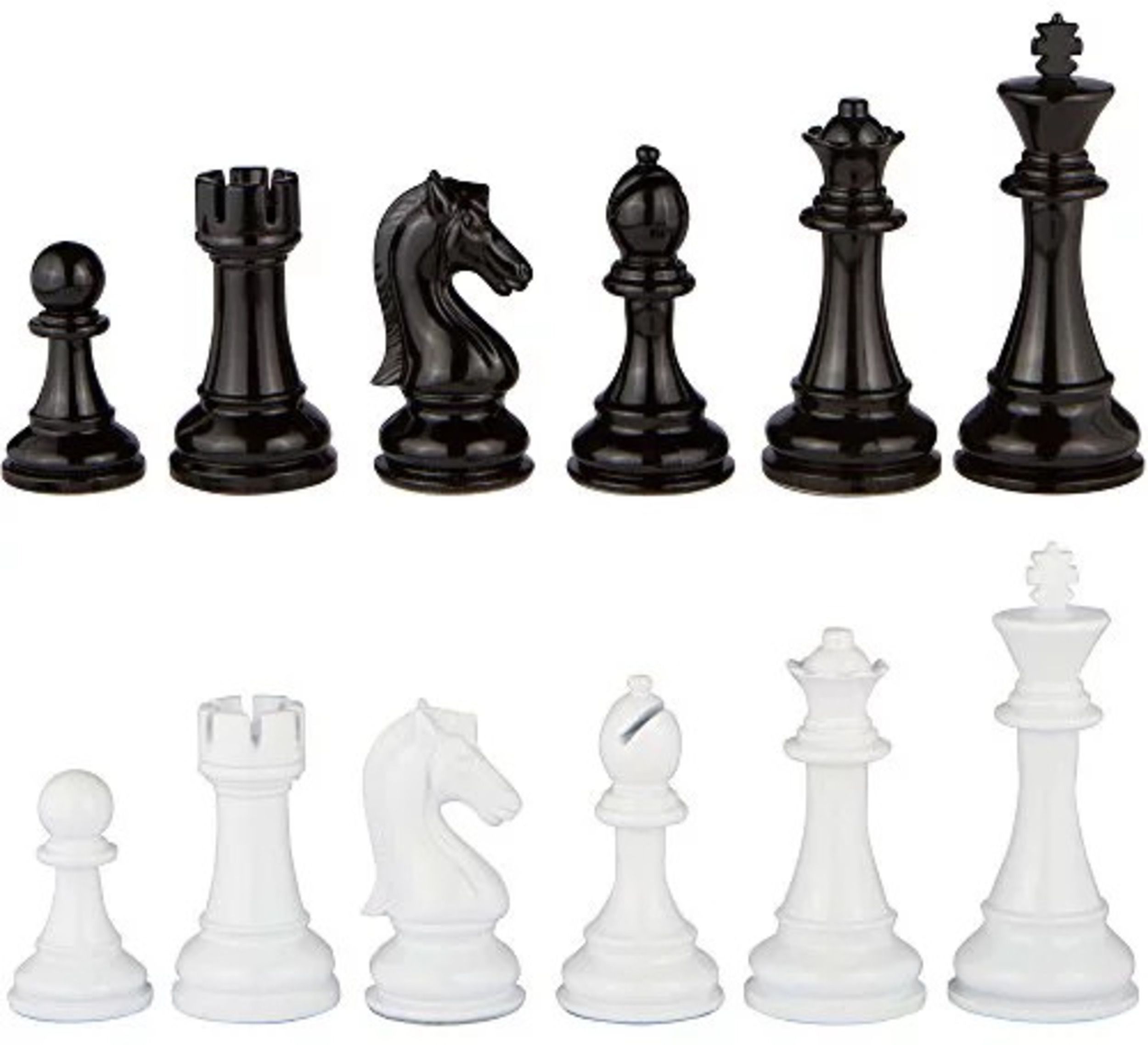 Super Strong Solid Big Size Chess Set of 32 Plastic Chess Pieces 12 cm Chess Board