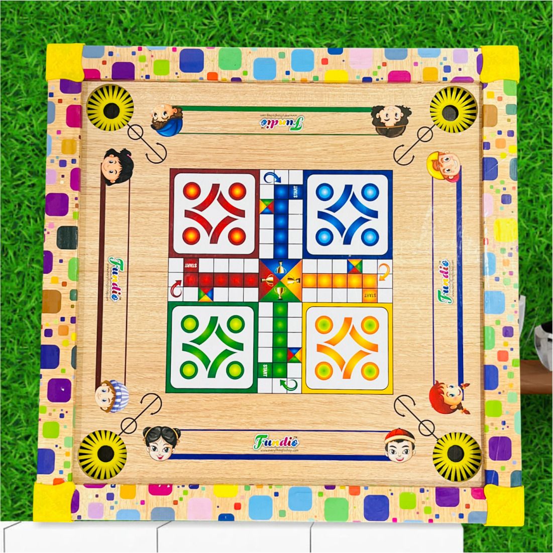 fundio Carrom Board for Kids | -in-1 Ply Wooden Carrom Board Game 2 cm Carrom Board-picture-8