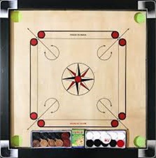 houseofcommon 26, inch& carom. with. coins. and striker (black) Carrom Board 65 cm Carrom Board-picture-36