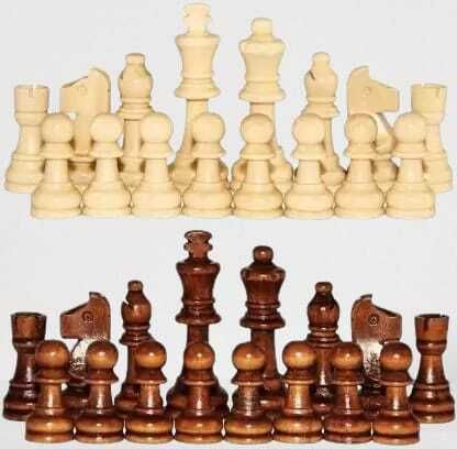 Premium Quality Wooden chess Coin Set, Set Of 32 Goti Board Game Accessories 3 cm Surfing Board
