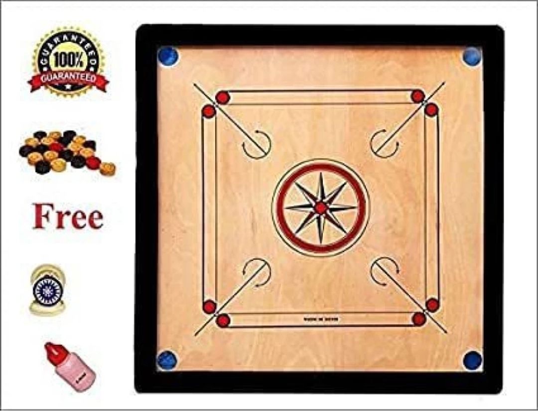 red queen Special glossy large 4 cm Carrom Board-picture-30