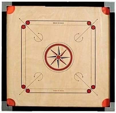 fitdex 32 inch large carrom board with wooden coins powder ,striker 81.28 cm Carrom Board-picture-47