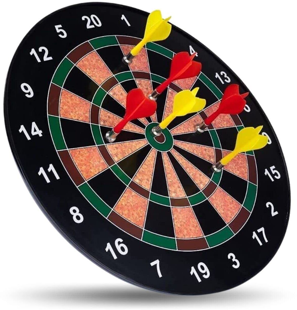kids mandi Magnetic Dart Board Set - 13 Inch Wide with 6 Magnetic Darts 34 cm Dart Board-picture-46