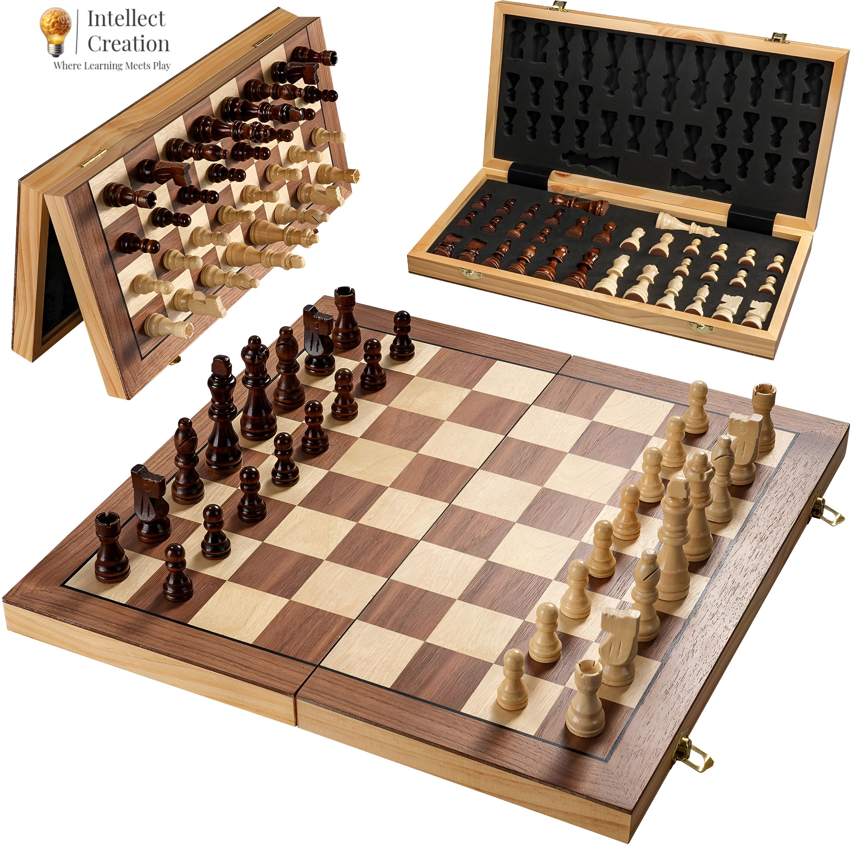 IC Sports Sheesham Masterpiece 35 cm Chess Board