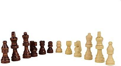 spocco Wooden Chess Coins Set of 32 Non Magnetic Chess Pieces for All Chess Board 13 3 cm Chess Board-picture-13
