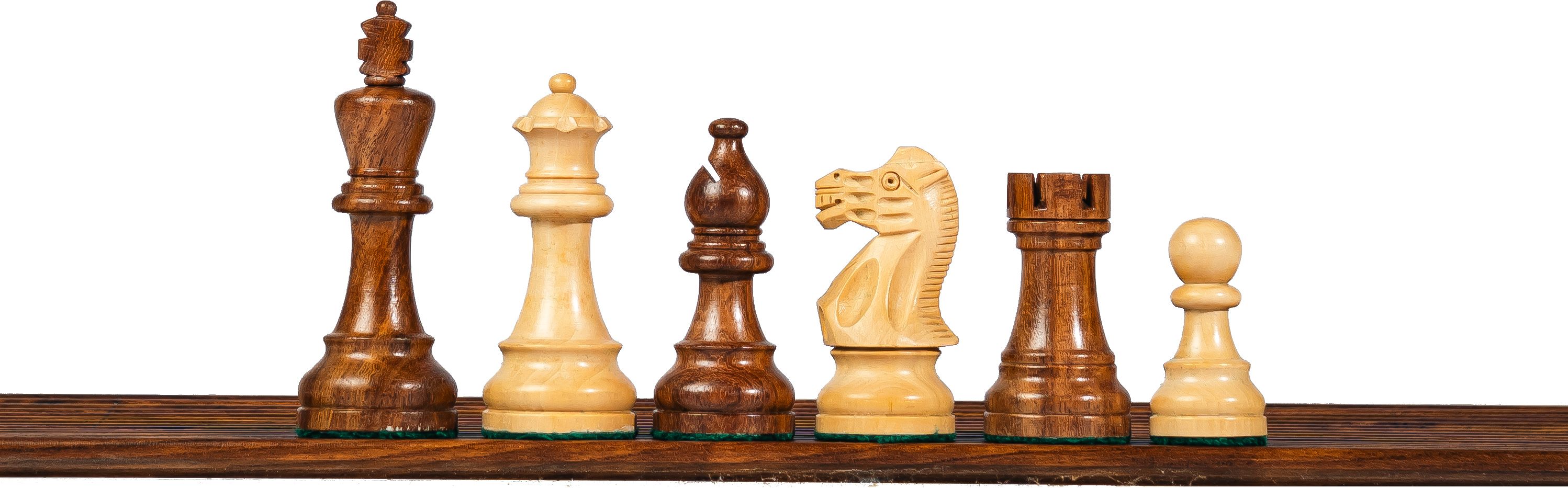boss handicrafts 3.8” REYKJAVIK STAUNTON WOODEN WEIGHTED CHESS PIECES, 21” WOODEN CHESSBOARD 55 cm Chess Board-picture-42