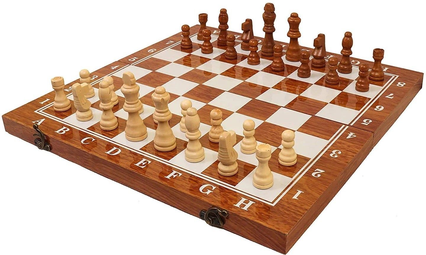 hhs sports Glossy Chess Board Wooden with 32 Pawns, Large 43.18 cm Chess Board-picture-13