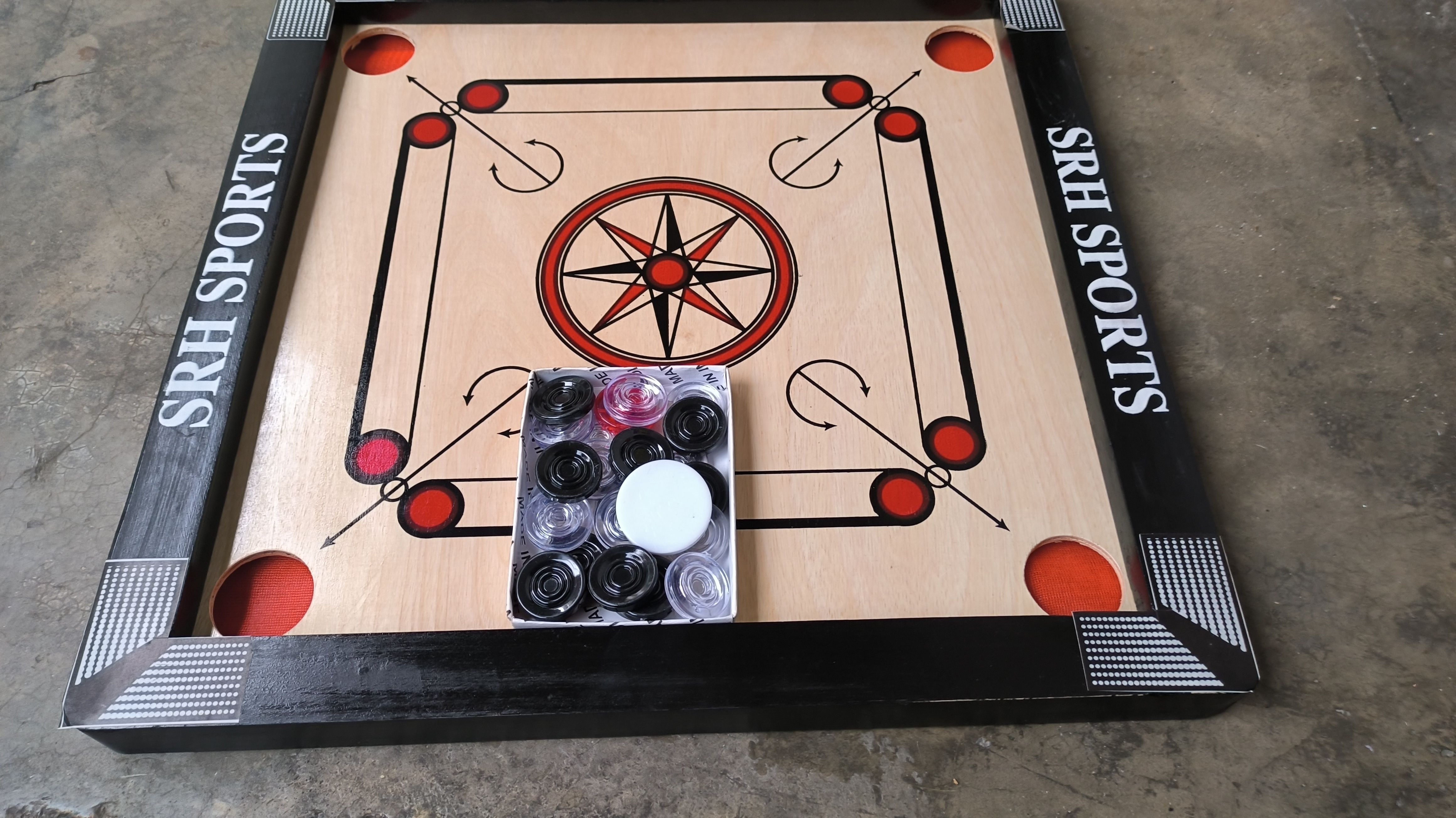 20X20 INCH SMALL SIZE CARROM WITH 24 pcs carrom coin 5 cm Carrom Board-image-14
