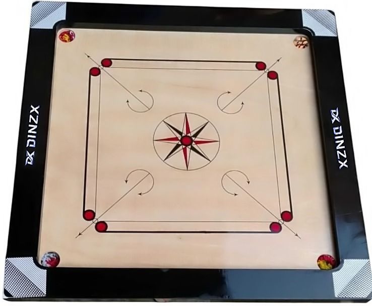 Water Proof Carrom Board Material Wooden (Board size -35" x 35"/ 89 x 89 cm) 0.8 cm Carrom Board-image-19