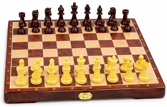 Magnetic Chess Board Game Set with Folding Board & Magnetic Pieces 5 cm Chess Board-image-7