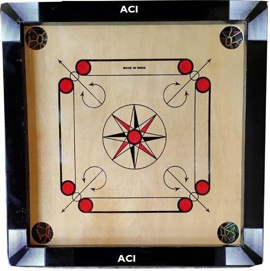 houseofcommon CARROM BOARD M SIZE 26 INCH 1.5*1.5 66.04 cm Carrom Board-picture-23