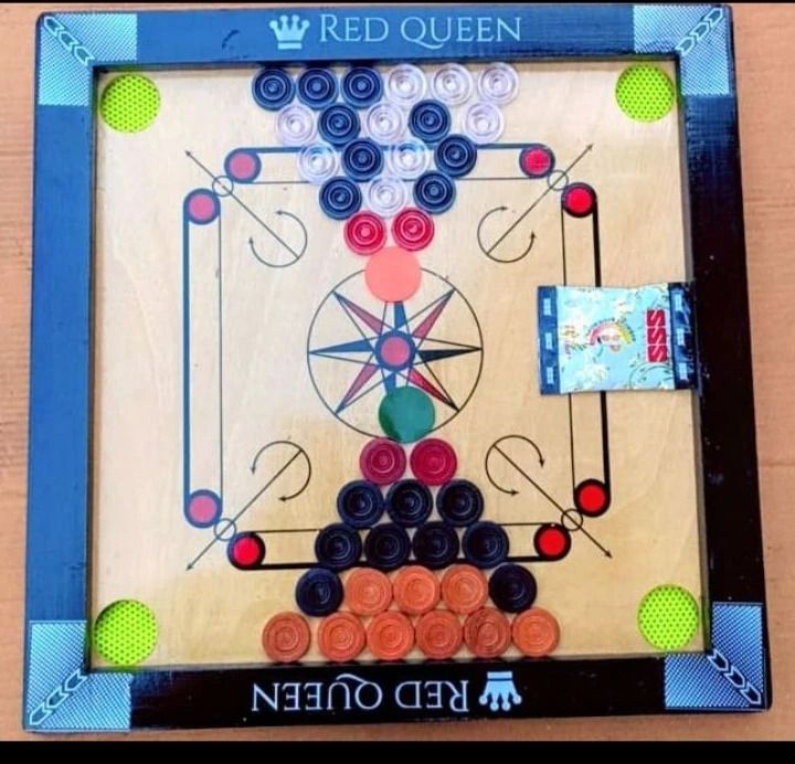 hoc Carrom with Ludo and snake 4 cm Carrom Board-picture-40