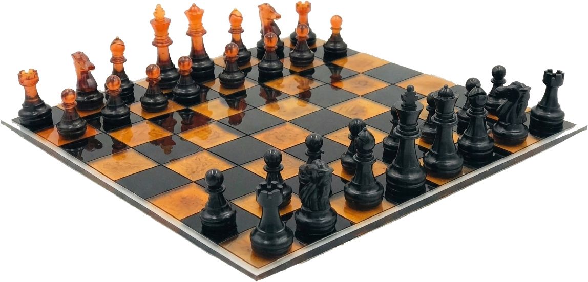 Resin Chess Board, the Hand Crafted Masterpiece Edition Premium Educational Gift 28 cm Chess Board-image-49