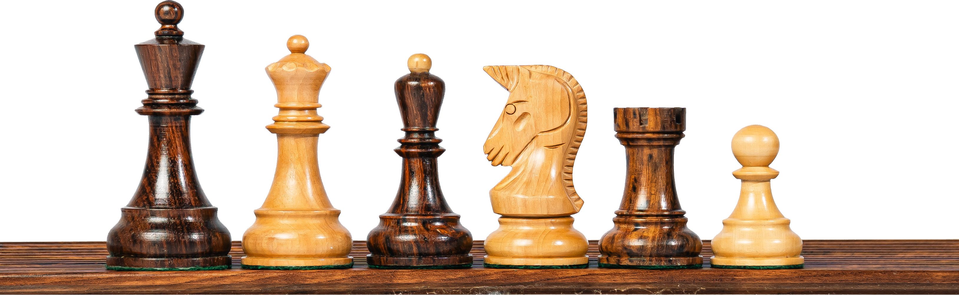 boss handicrafts 3.75” 1970’s DUBROVNIK TRIPLE WEIGHTED WOODEN CHESS PIECES 12 cm Chess Board-picture-19
