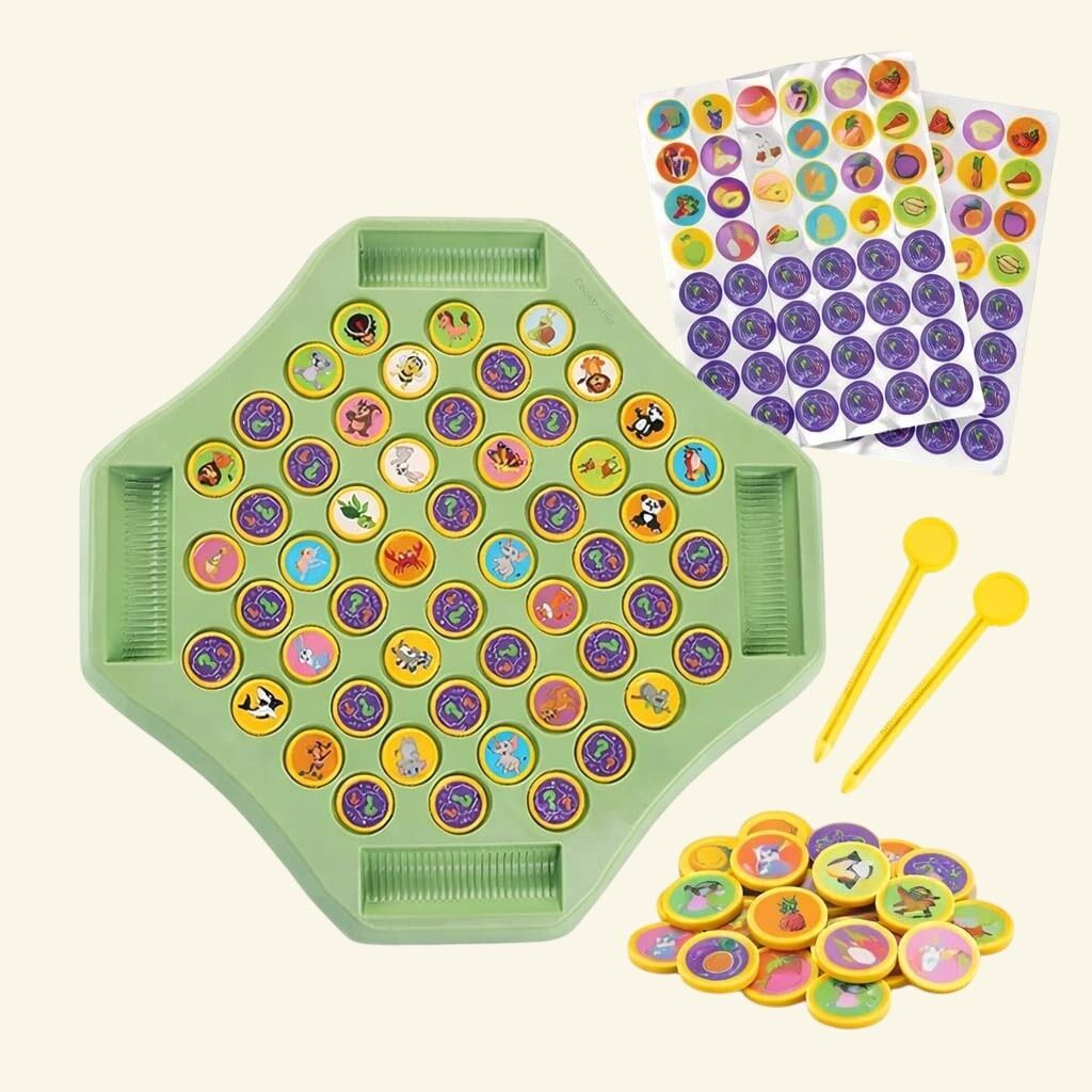 yavrixz enterprise Flipping Chess Memory Match Game Montessori Brain Development Toy Kids Fun-AA-12 3 cm Dart Board-picture-38