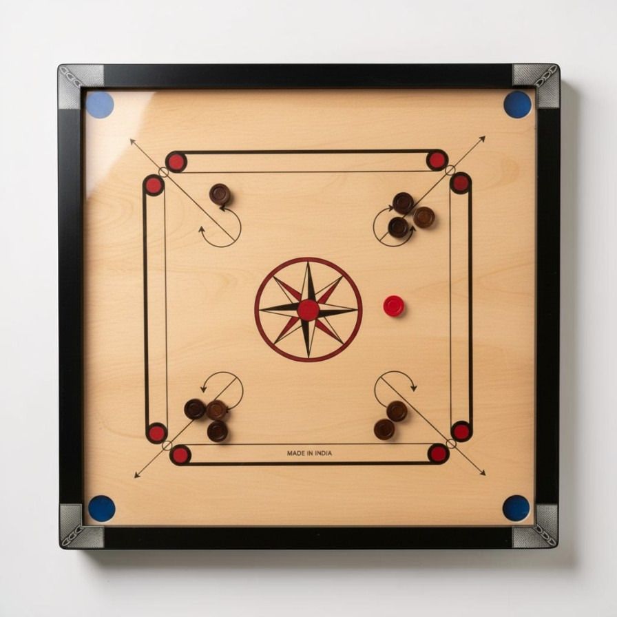 azmisports Carromboard 5 cm Carrom Board-picture-26