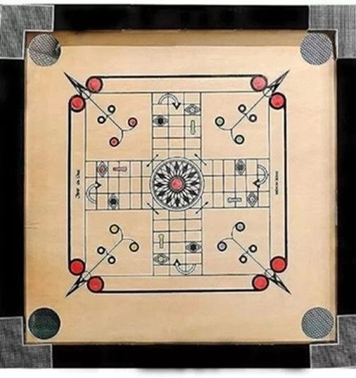 houseofcommon ..26,inch/ carom.with. coins./ and/striker (black). Carrom Board , 65 cm Carrom Board-picture-23
