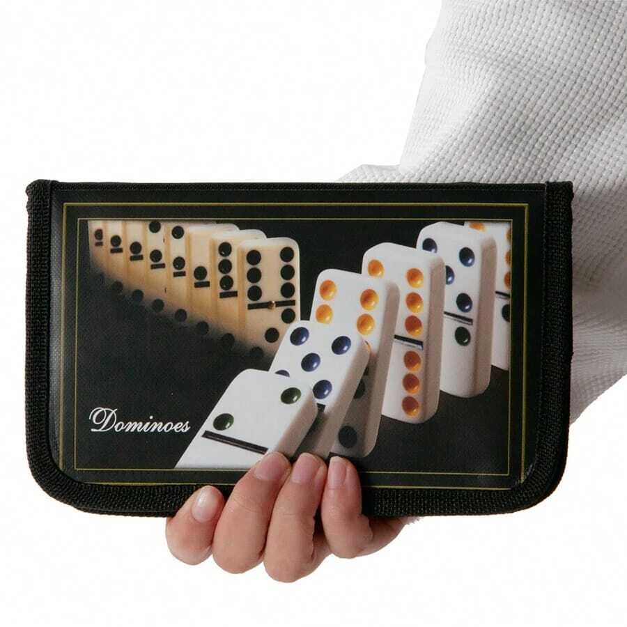 Domino Tile Game For Kids 28 Pcs board game for 8-10 year Set with Premium Bag 2.5 cm Chess Board