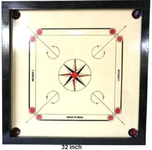 fitdex 32 inch large carrom board with wooden coins powder ,strik_Carrom-CD-1013 80 cm Carrom Board-picture-40