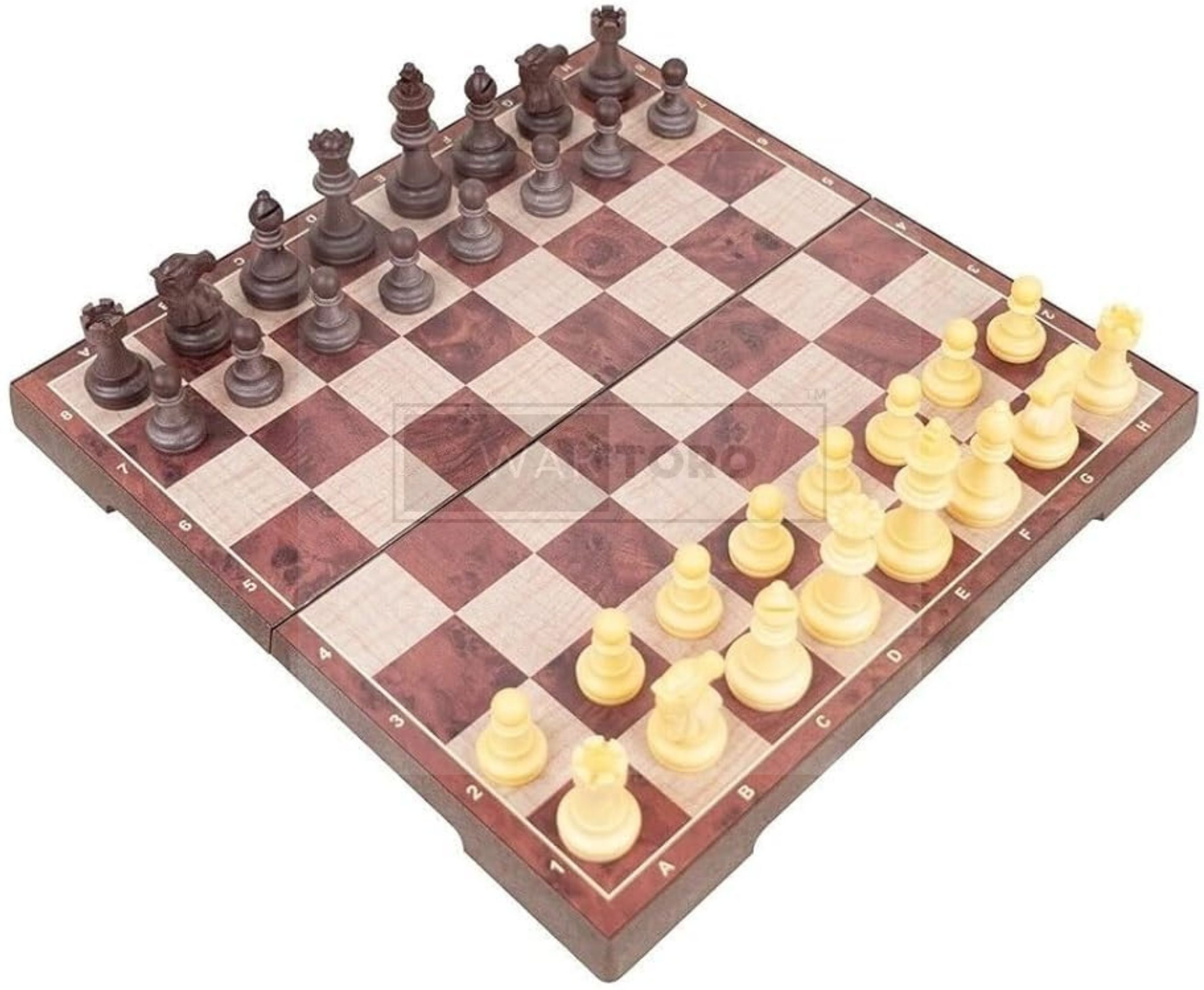 Magnetic Chess Wooden Board Game Set for Kids & Adults 1 cm Chess Board-image-17