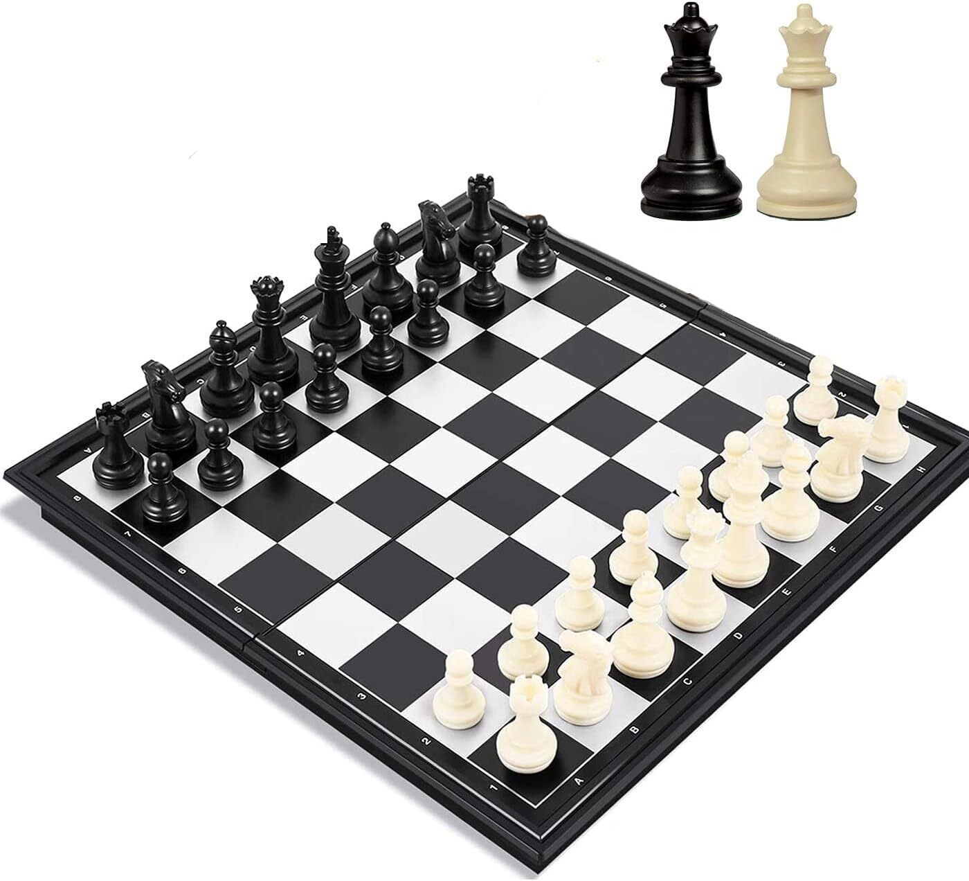 aviron Magnetic Foldable Chess Board Game Set (10 Inch) | Portable Chess with Storage 5 cm Chess Board-picture-0