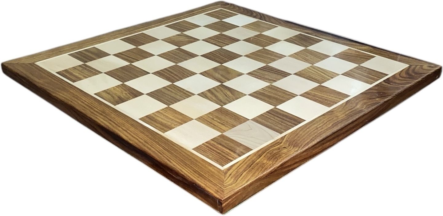 16" Square wooden chessboard Brown 45 cm Chess Board-image-25