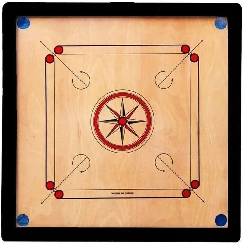 houseofcommon 20 inch with 1.5"×1.25" Frame 4 mm Ply 50.8 cm Carrom Board-picture-32