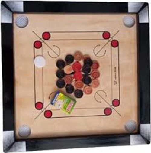 houseofcommon 26,, inch. carom.. with. coins. and striker (black)& Carrom Board 65 cm Carrom Board-picture-25