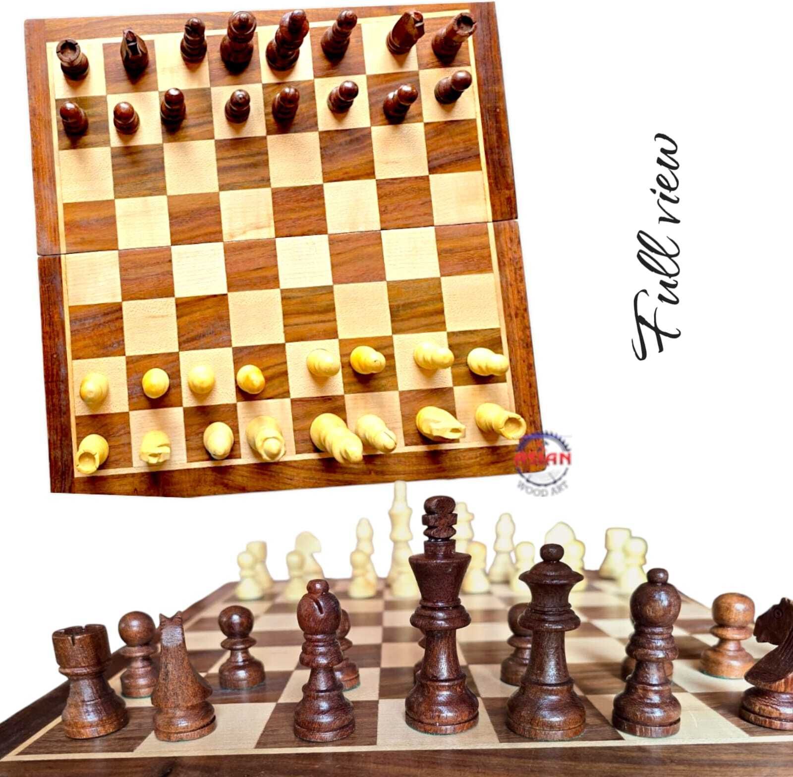 asian wood art SPOTS GAME CHESS-01 7 cm Chess Board-picture-44