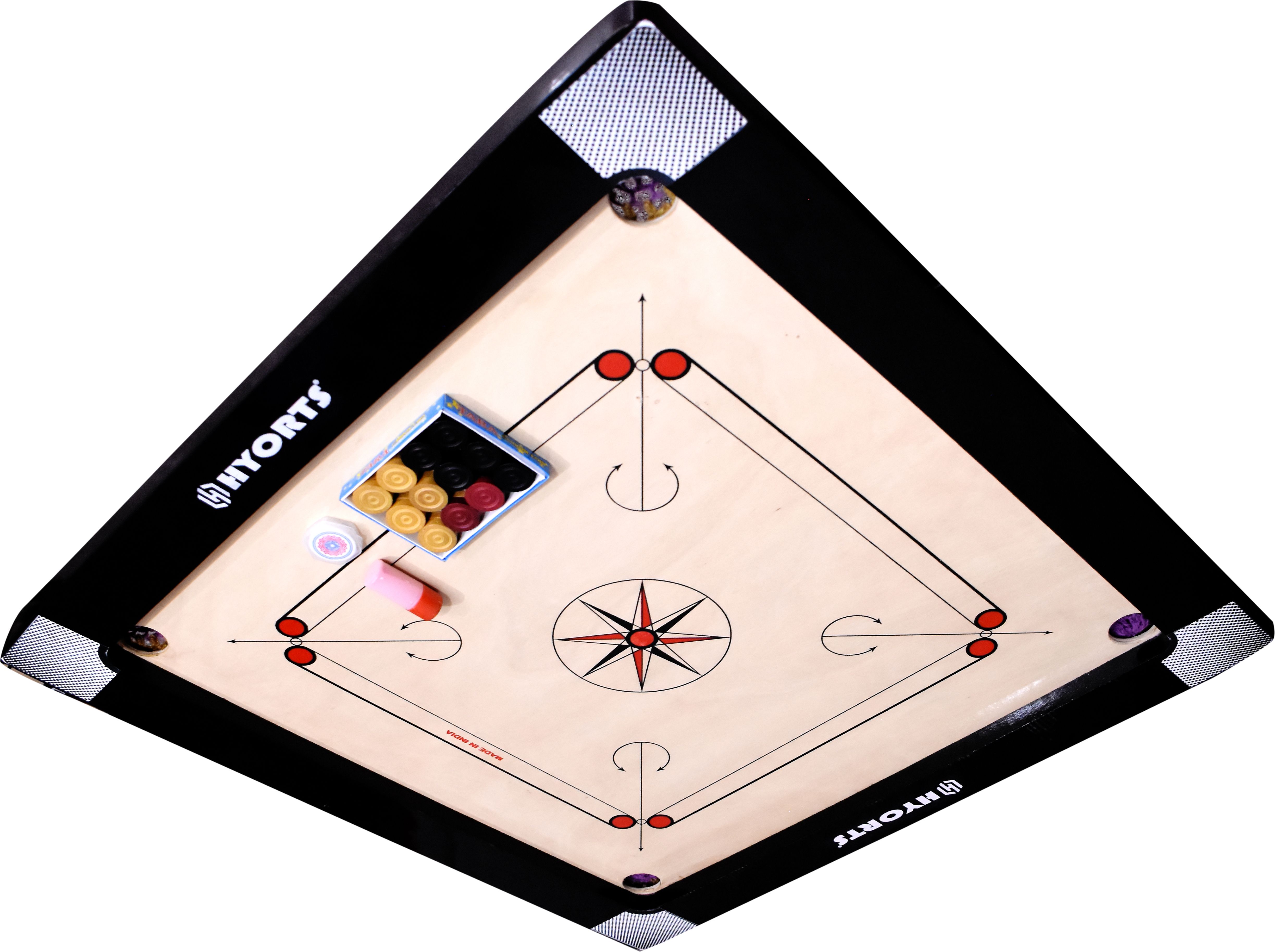 Carrom Board Wooden Carrom board 36inch 3inch Border Full Size B 91.44 cm Carrom Board-image-40
