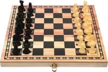 hyper Wooden Folding Chess Set 12*12 inch || Solid Plastic Chess Pieces || Strategy, 30.5 cm Chess Board-picture-12