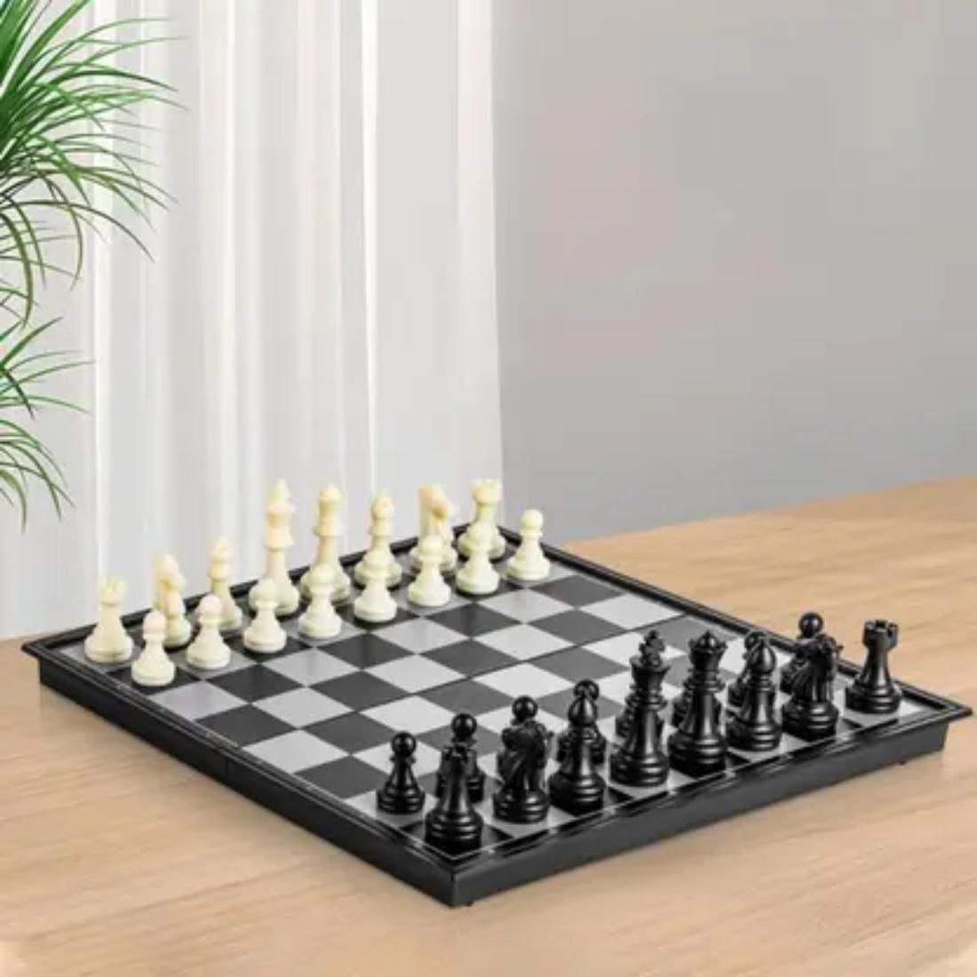 selvoro Magnetic Folding Chess Set with Travel Case – Portable Game for 2 Players 4 cm Chess Board-picture-35