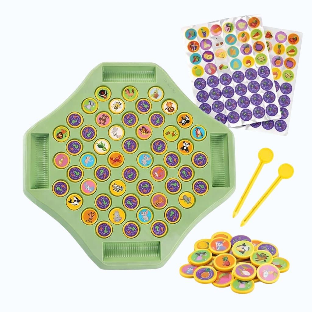 yavrixz enterprise Flipping Chess Memory Match Game Montessori Brain Development Toy Kids Fun-AA-13 3 cm Dart Board-picture-8