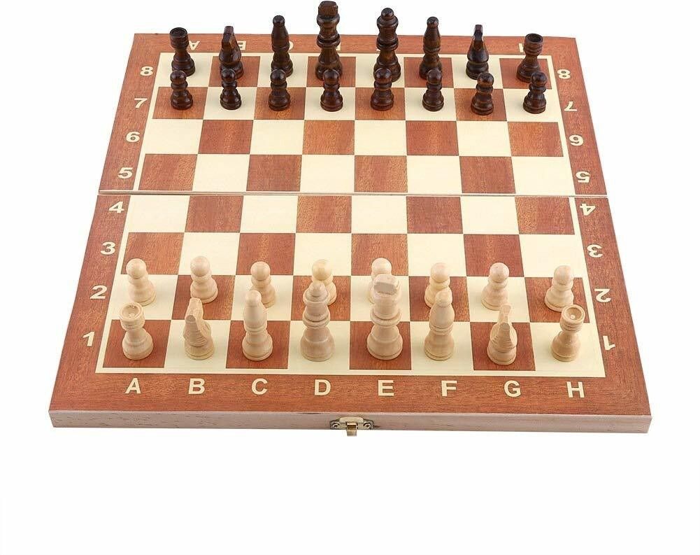 leosportz Classic folding with lock check & Mate Durable chess board 4 cm Chess Board-picture-10
