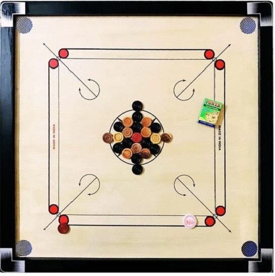 Full Size ( Size: 32 X. 32 Inch, Border: 1.5 Inch) 82 cm Carrom Board-image-48