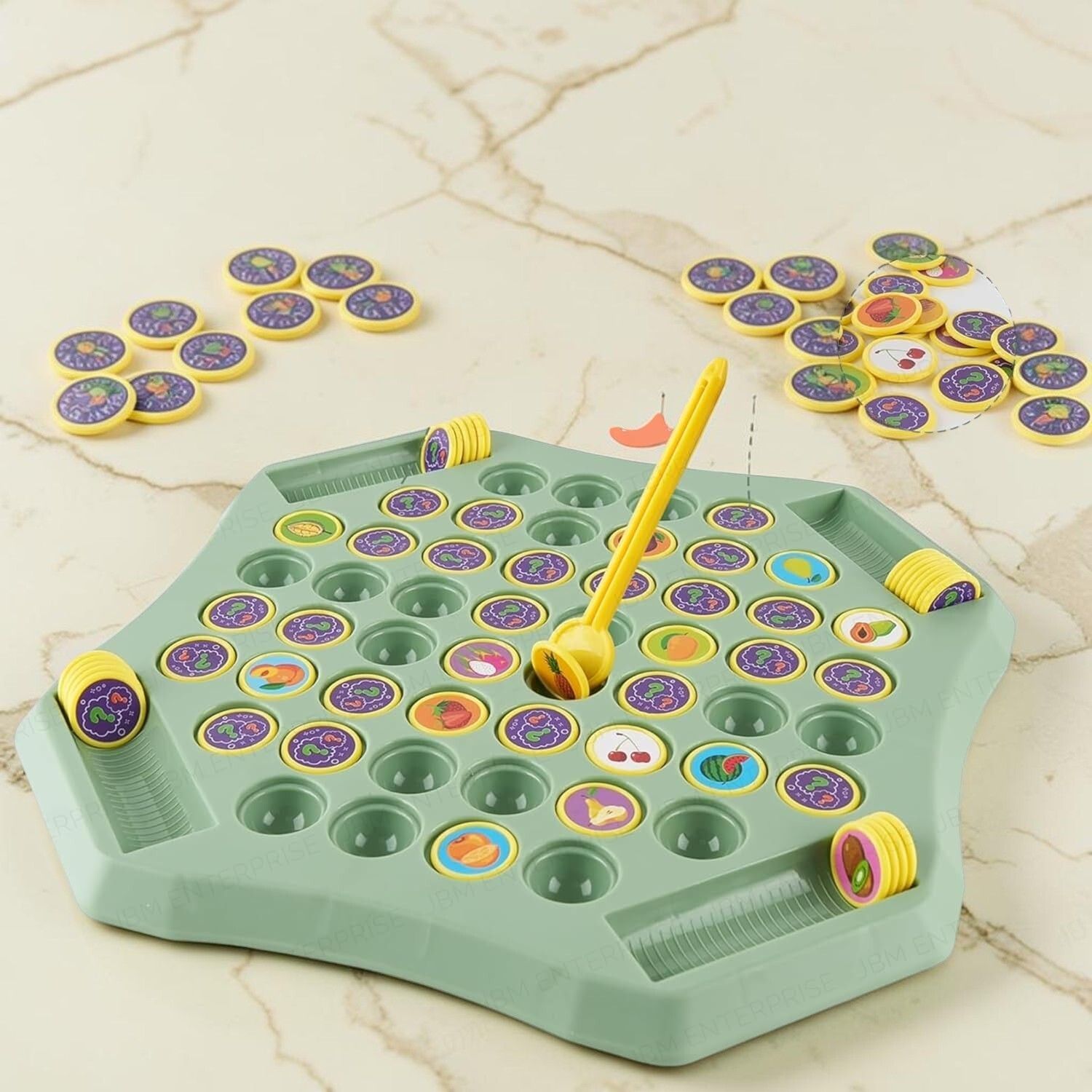 yavrixz enterprise Flipping Chess Memory Match Game Montessori Brain Development Toy Kids Fun-A-2 3 cm Dart Board-picture-20