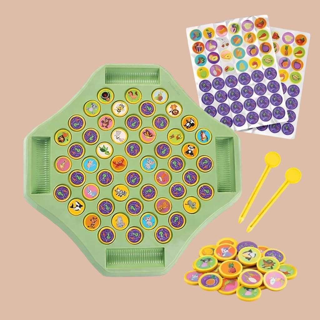 yavrixz enterprise Flipping Chess Memory Match Game Montessori Brain Development Toy Kids Fun-AA-50 3 cm Dart Board-picture-13