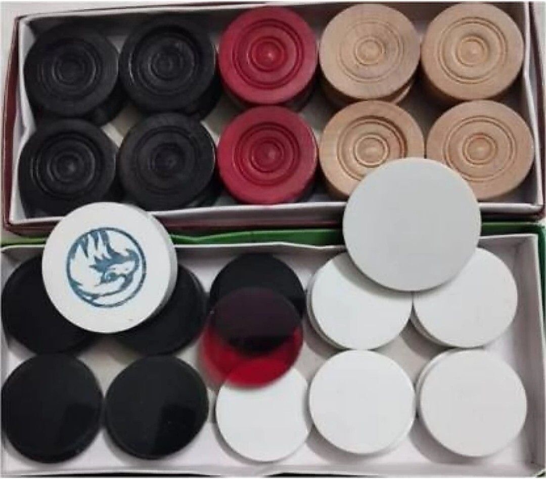 gols Wood Small Size 20X20 with two set coins,striker & powder 10 cm Carrom Board-picture-31