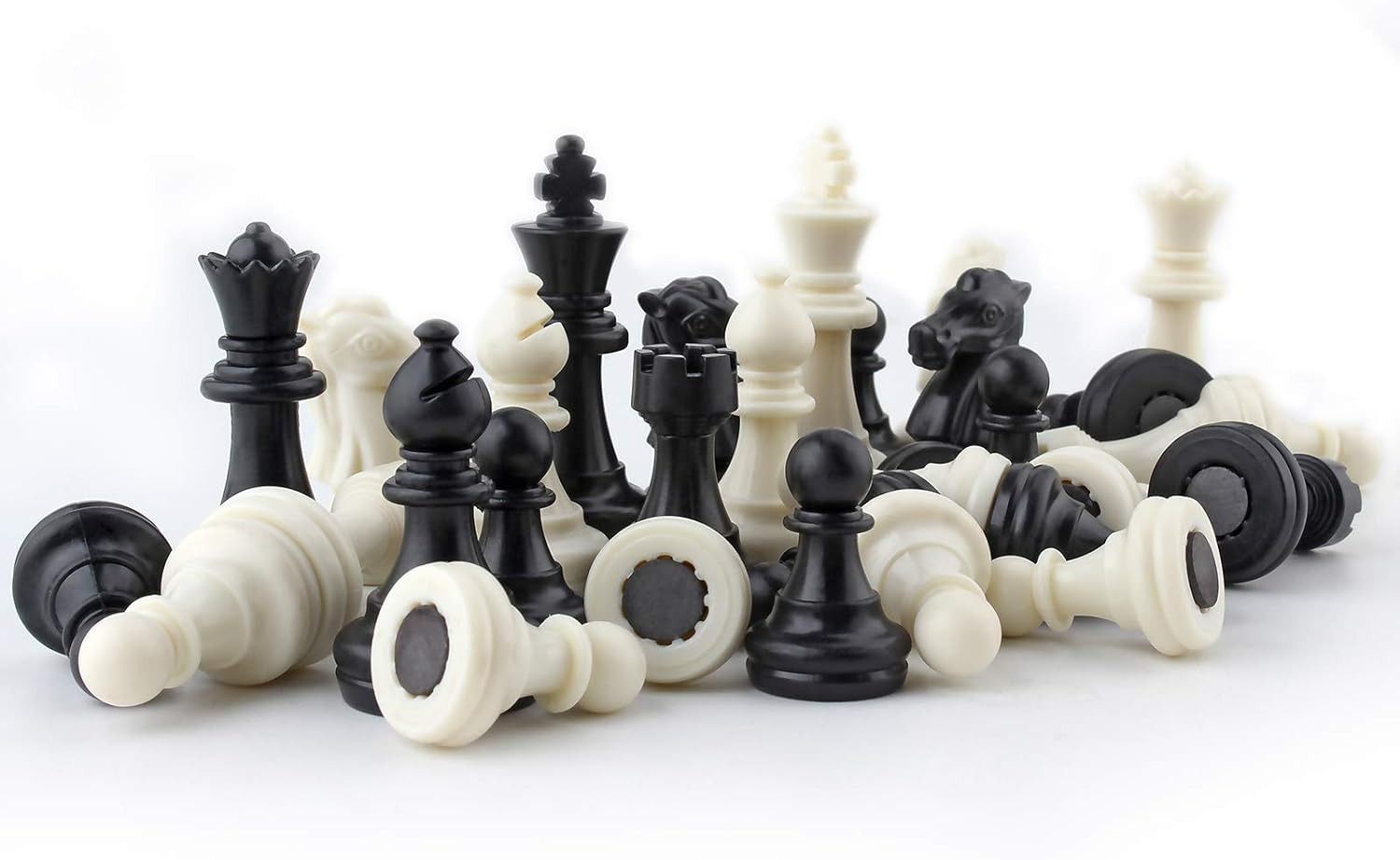 bestie toys Chess Pieces Only Magnetic Complete Set of 32 Chess Pieces Large Size 2 cm Chess Board-picture-37