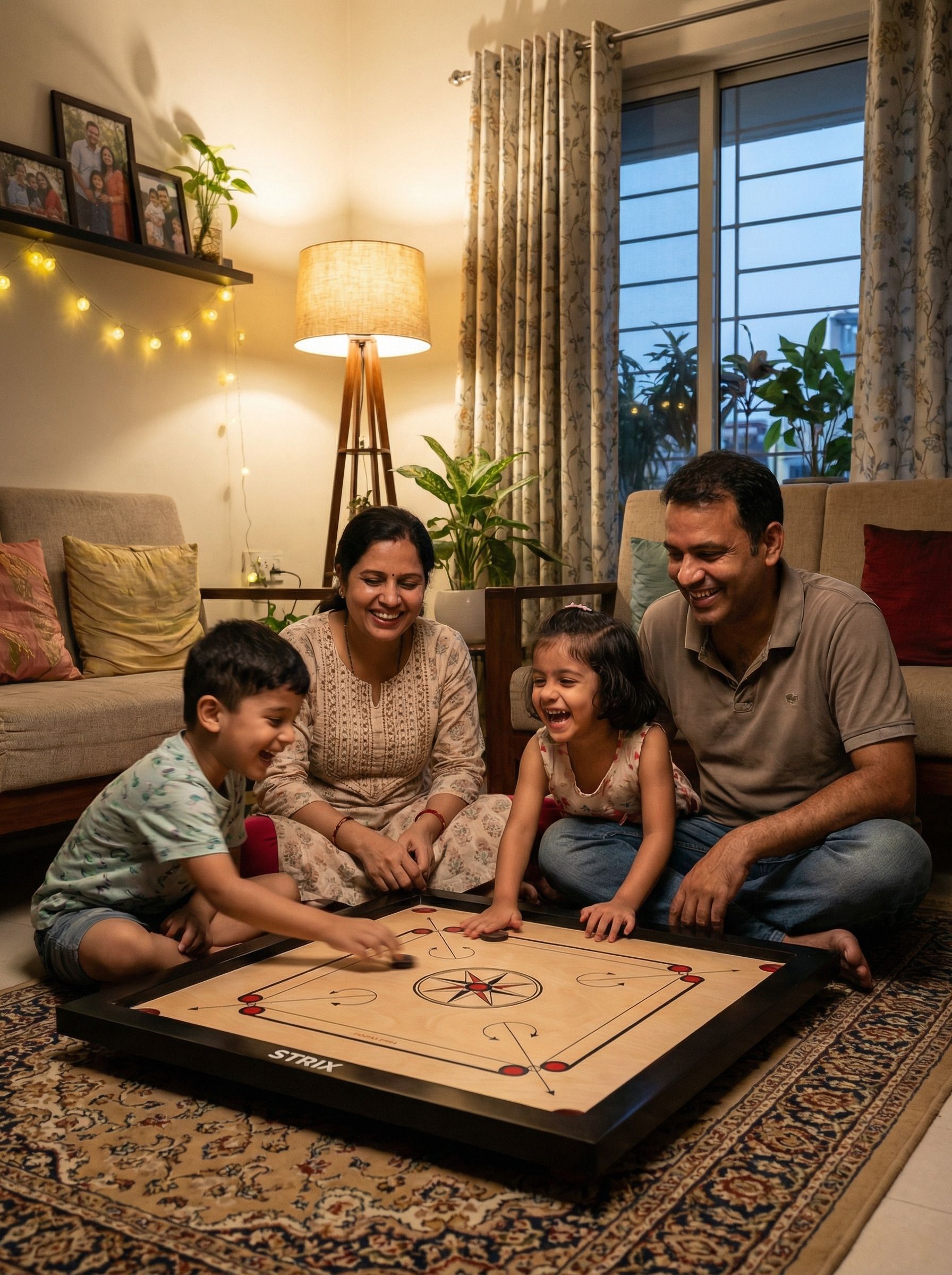 36 Inch Wooden Carrom Board with 3 Inch Border Gloss Finish Surface Indoor Game 65 cm Carrom Board-image-9