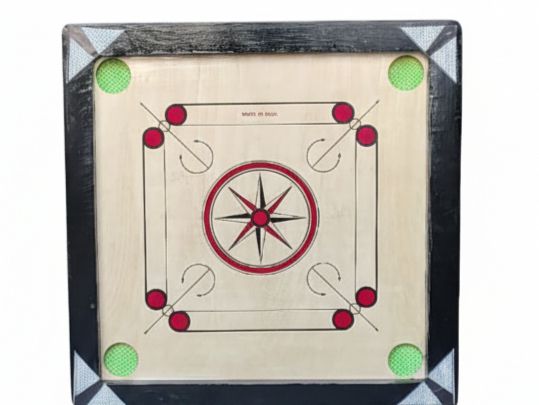 shaad top The Compact Champion 20 INCH CARROM BOARD WITH TRANSPRANT COINS AND DISCO POWDER 4 cm Carrom Board-picture-37